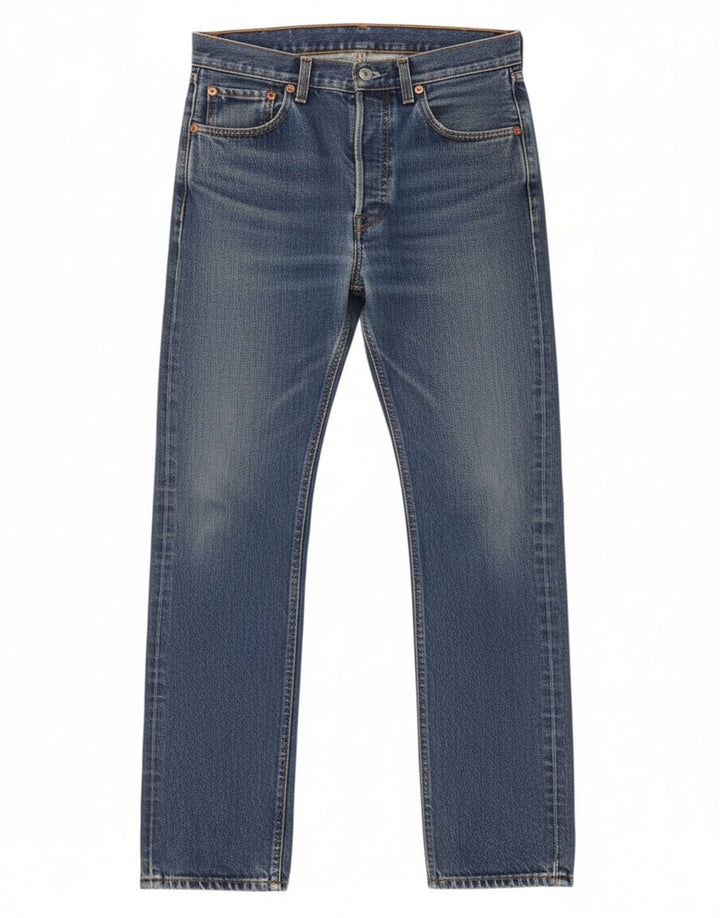 LEVI'S Mens 515 Straight Jeans W31 L34 Blue Cotton