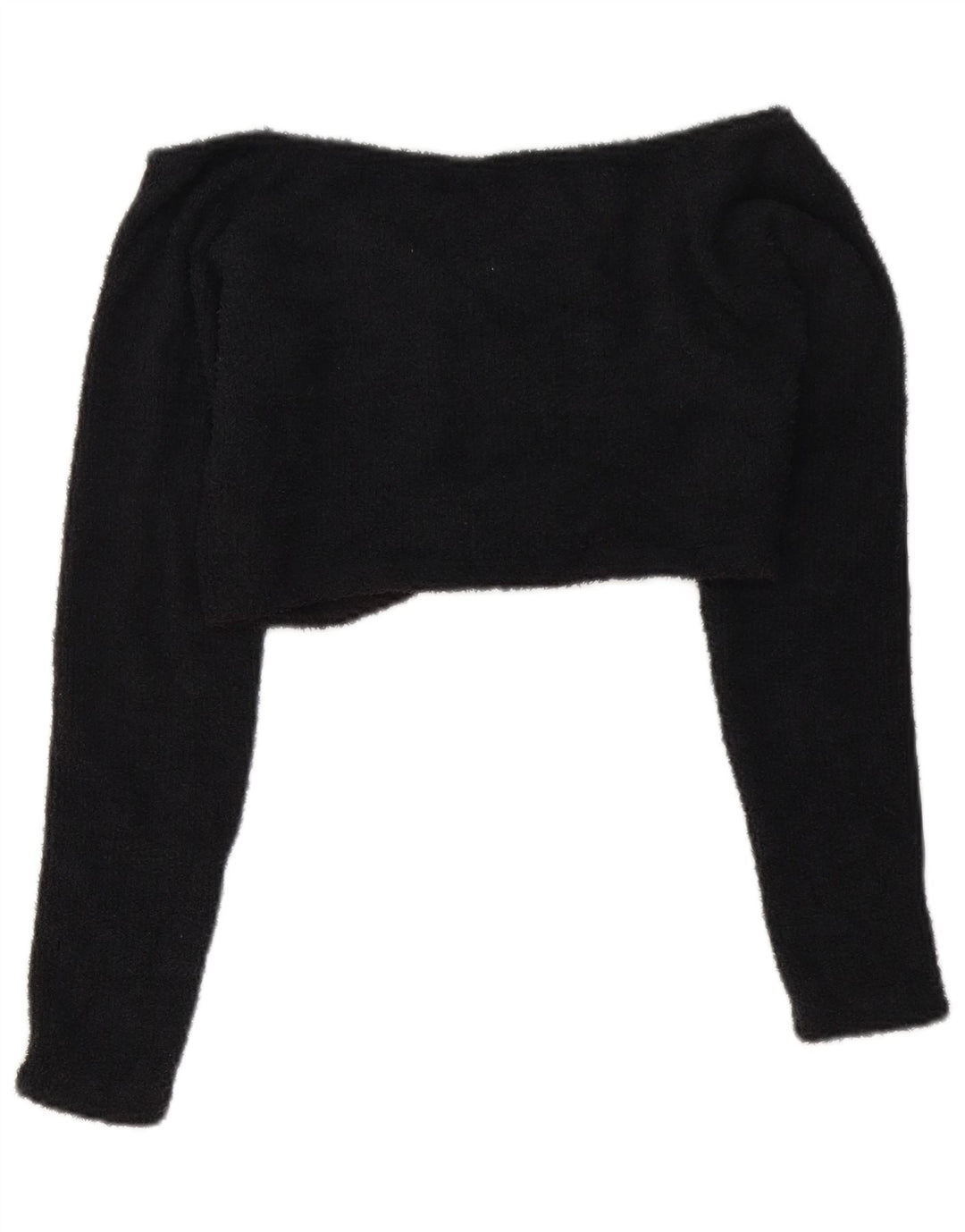 Adidas Damen Crop Fleece Off Shoulder Top UK 12 Medium Schwarz Polyester
