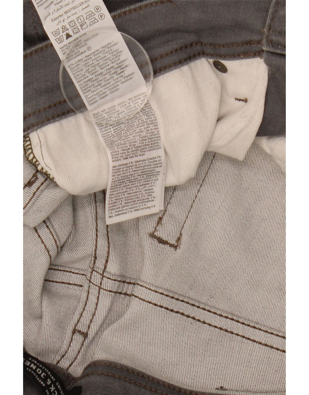 Jack & Jones Herren Tim Slim Jeans W31 L32 Graue Baumwolle