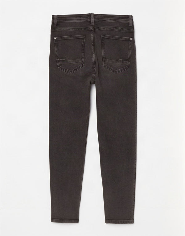 Zara Herren Distressed Skinny Jeans EU 44 Large W34 L26 Schwarz