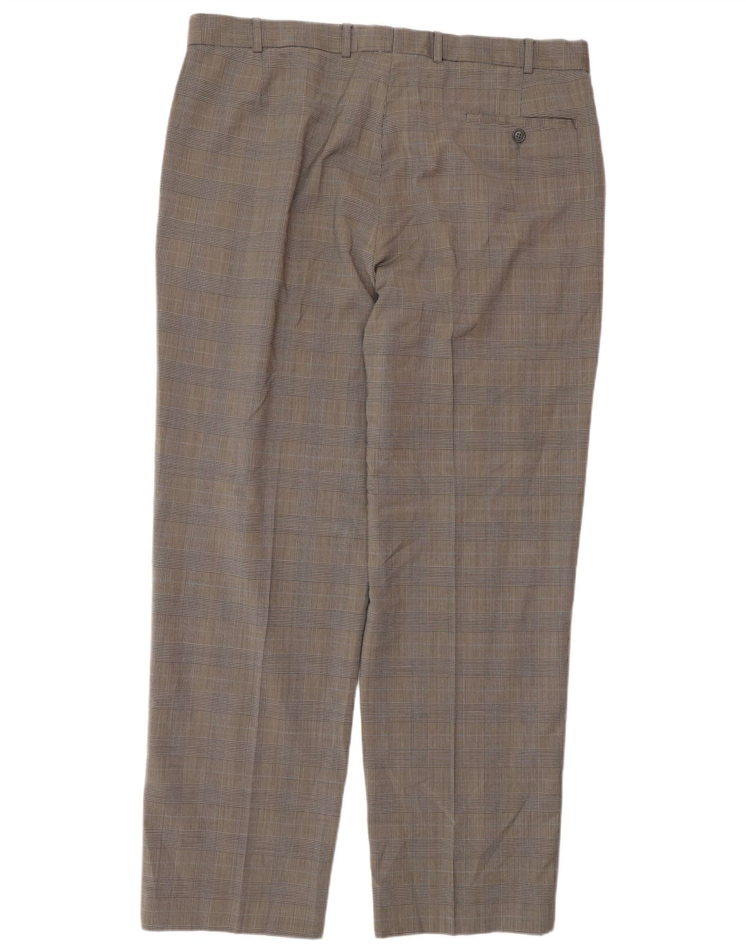 Marks & Spencer Herren-Anzughose mit maßgeschneiderter Passform, W38, L31, Schwarz mit Hahnentrittmuster