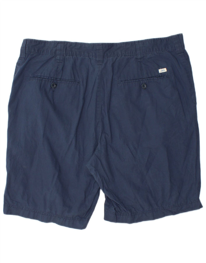 IZOD Herren Salt Water Chino Shorts W40 XL Marineblaue Baumwolle