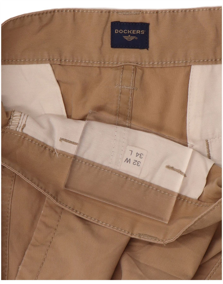 DOCKERS Gerade Chinohose für Herren, W32, L29, Beige