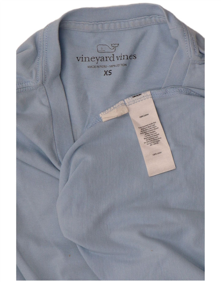 VINEYARD VINES Herren Grafik-Top Langarm XS Blau Baumwolle