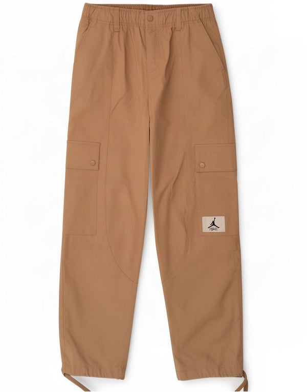 Jordan Womens Loose Fit Cargo Hose XS W26 L30 Beige Polyester