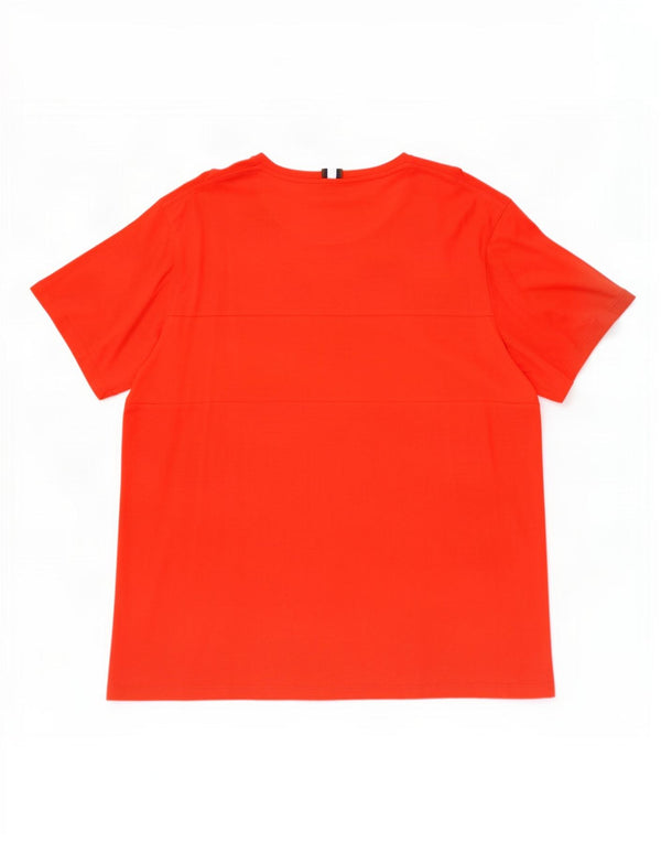 Ted Baker Herren T-Shirt Top Größe 6 2XL Rote Baumwolle