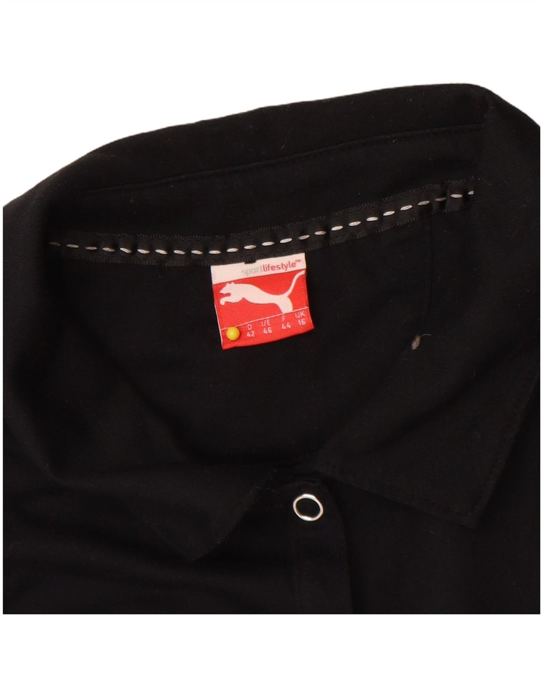 Puma Damen Poloshirt UK 16 Large Schwarz