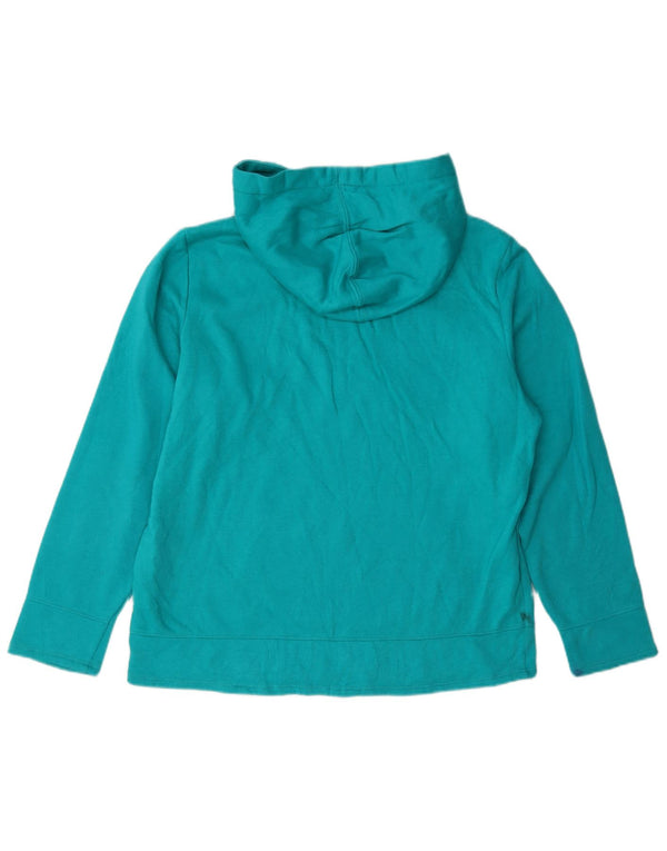Nautica Damen Kapuzenpullover UK 14 Medium Türkis Baumwolle