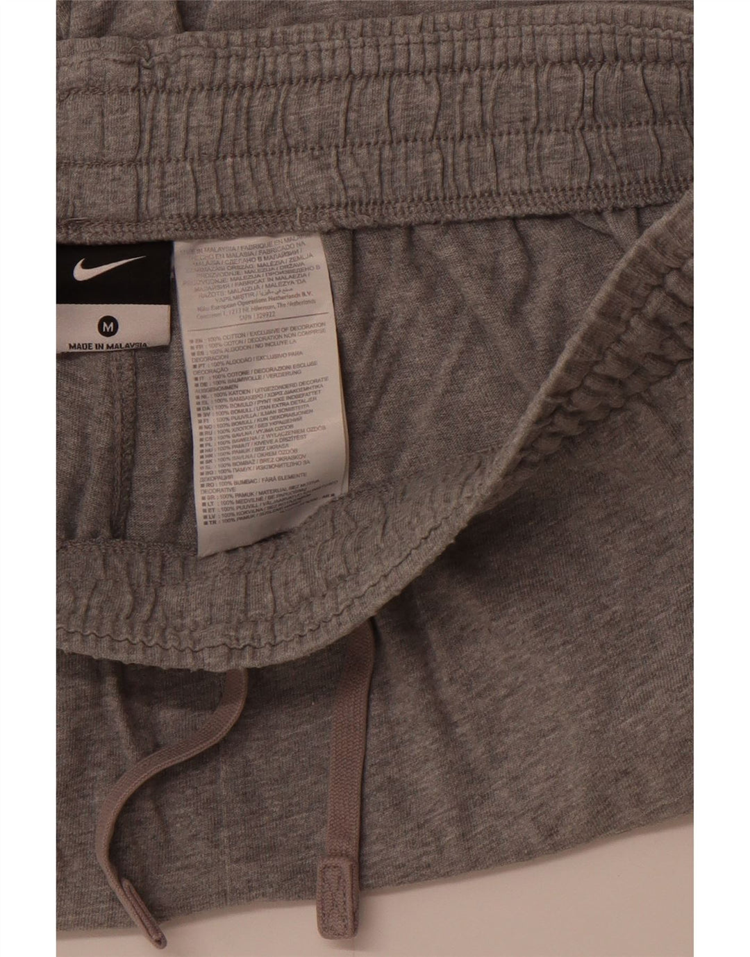 NIKE Herren-Sportshorts aus mittelgrauer Baumwolle