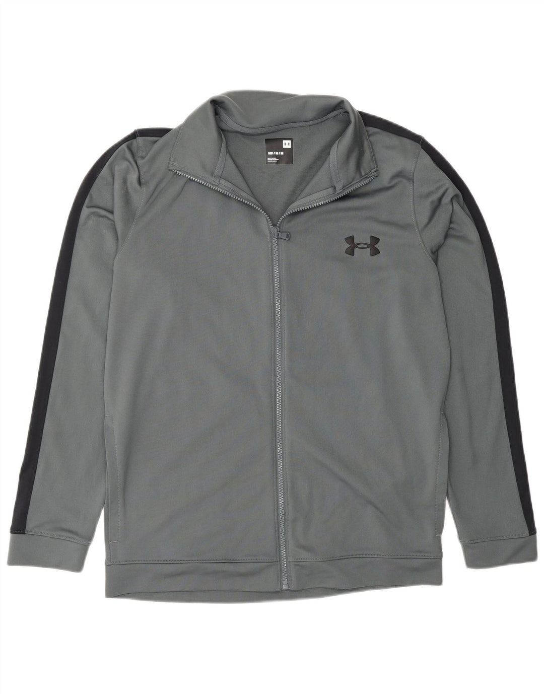Under Armour Herren-Trainingsanzugoberteil mit normaler Passform, Mittelgrau, Farbblock