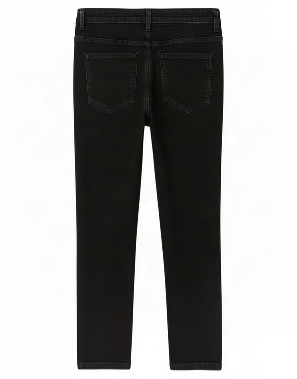 Marks & Spencer Damen Slim Jeans UK 12 Medium W30 L26 Schwarze Baumwolle