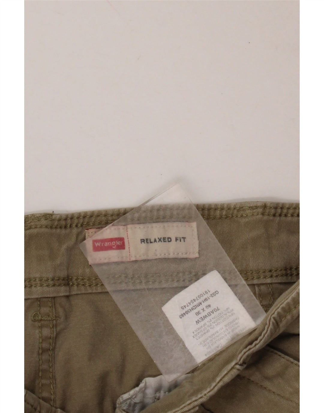 WRANGLER Herren-Cargohose mit entspannter Passform, W40 L30, beige Baumwolle