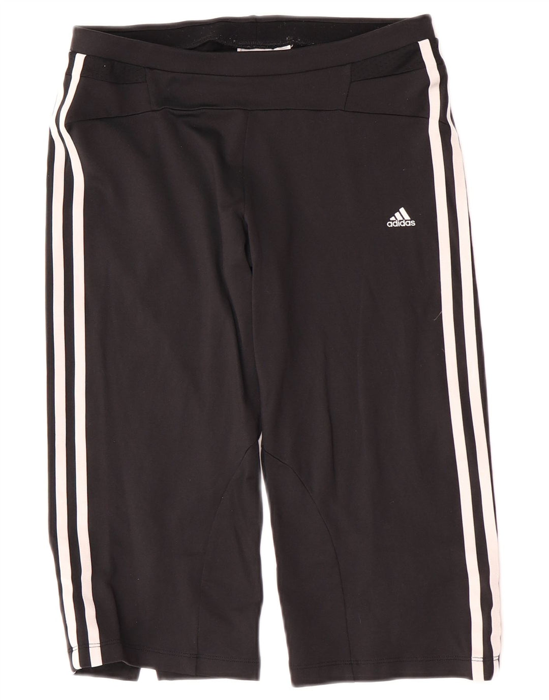 Adidas Damen Capri-Trainingshose UK 12 Mittelschwarzes Nylon