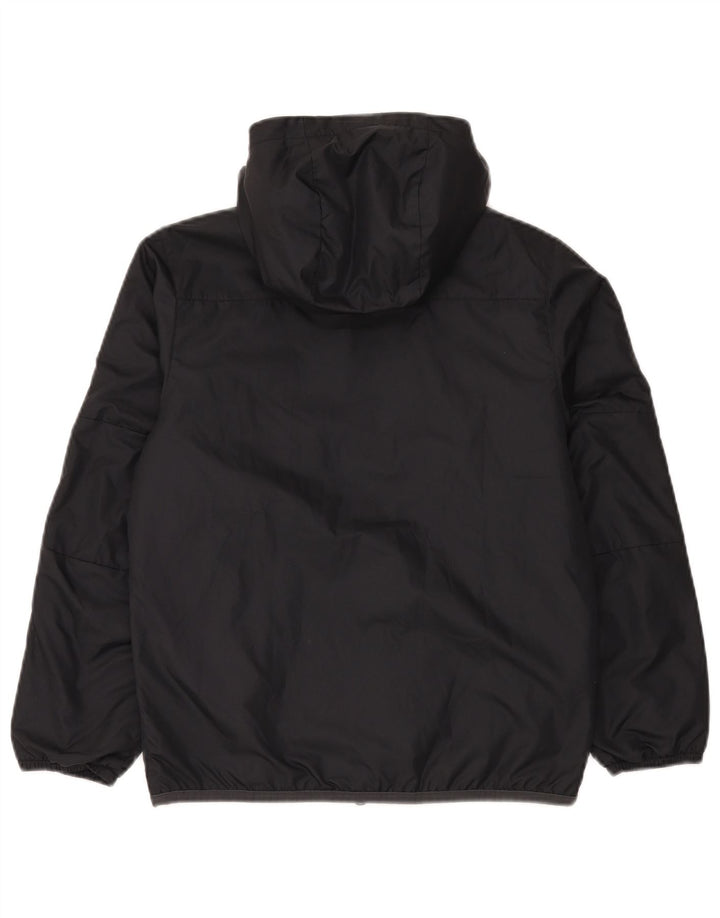 Nike Jungen-Windbreakerjacke mit Kapuze, 10–11 Jahre, mittelgroßes schwarzes Polyester
