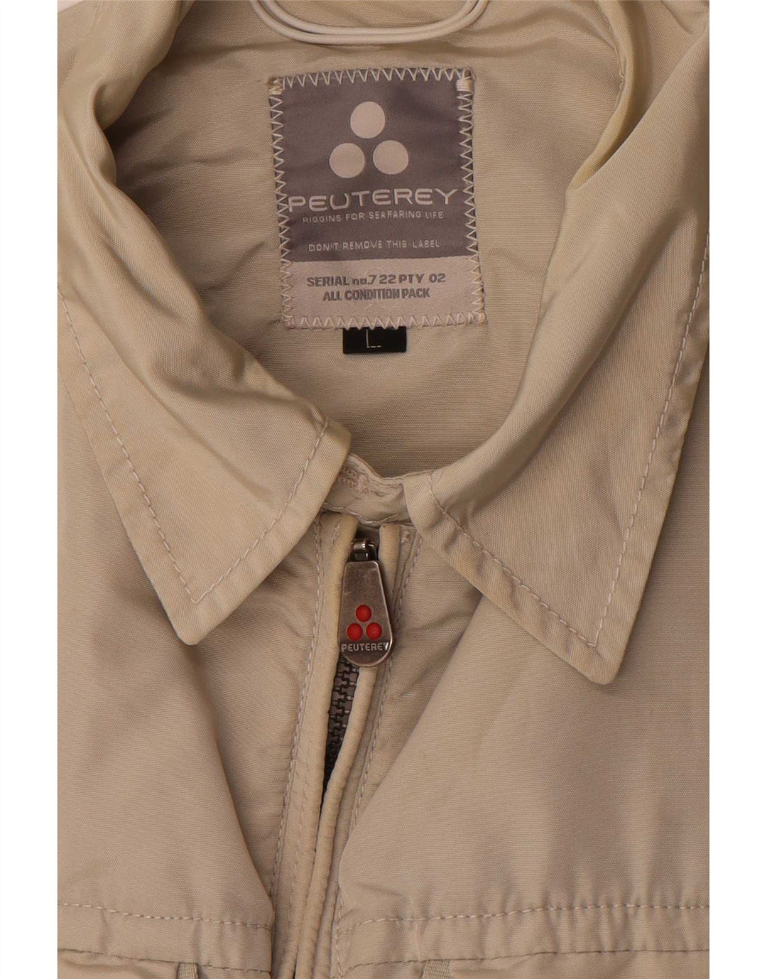 PEUTEREY Herren Utility-Jacke UK 40 Large Beige