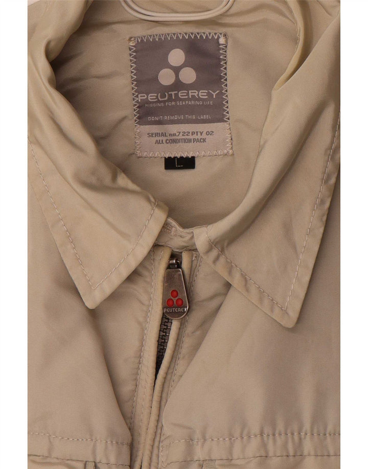 PEUTEREY Herren Utility-Jacke UK 40 Large Beige