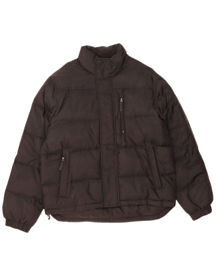 Timberland Herren Wattierte Jacke UK 40 Large Schwarz Nylon