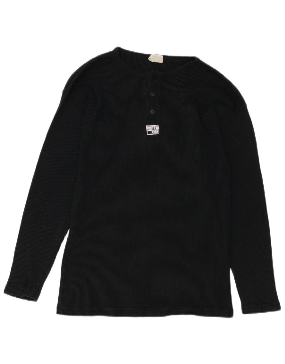 LEE Herren Top Langarm Medium Schwarz