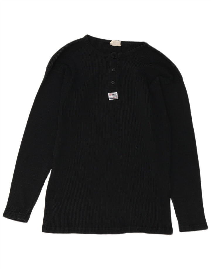 LEE Herren Top Langarm Medium Schwarz