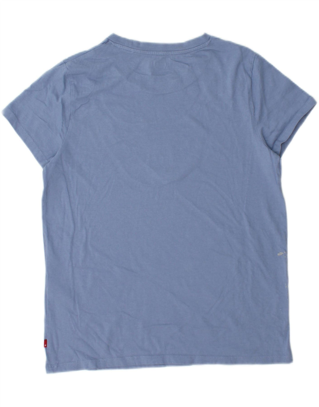 LEVI'S Womens Graphic T-Shirt Top UK 14 Medium Blue Cotton Vintage Levi's and Second-Hand Levi's from Messina Hembry 