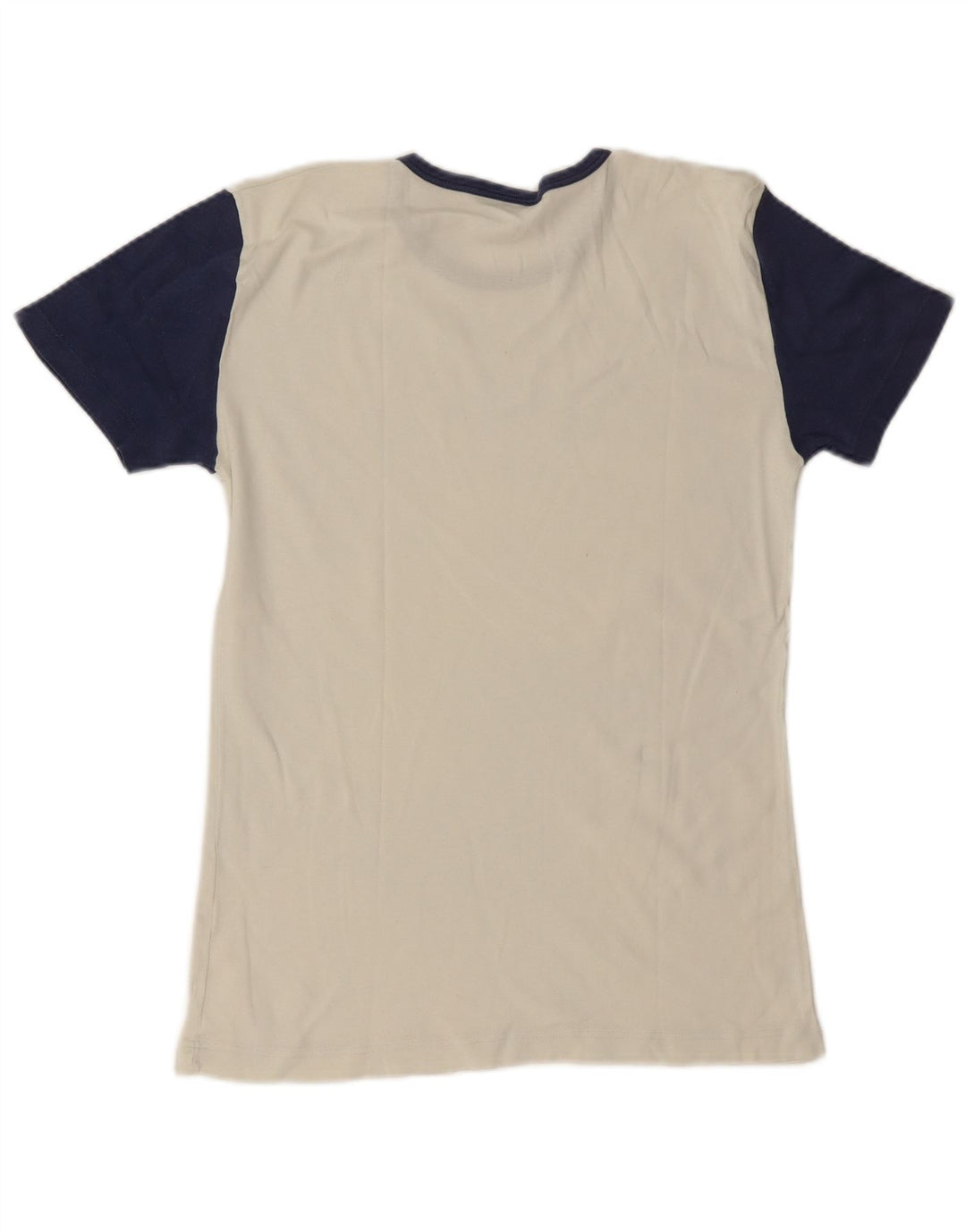 Fila Herren-T-Shirt mit Grafik, mittelgroß, cremefarbene Blockfarben-Baumwolle