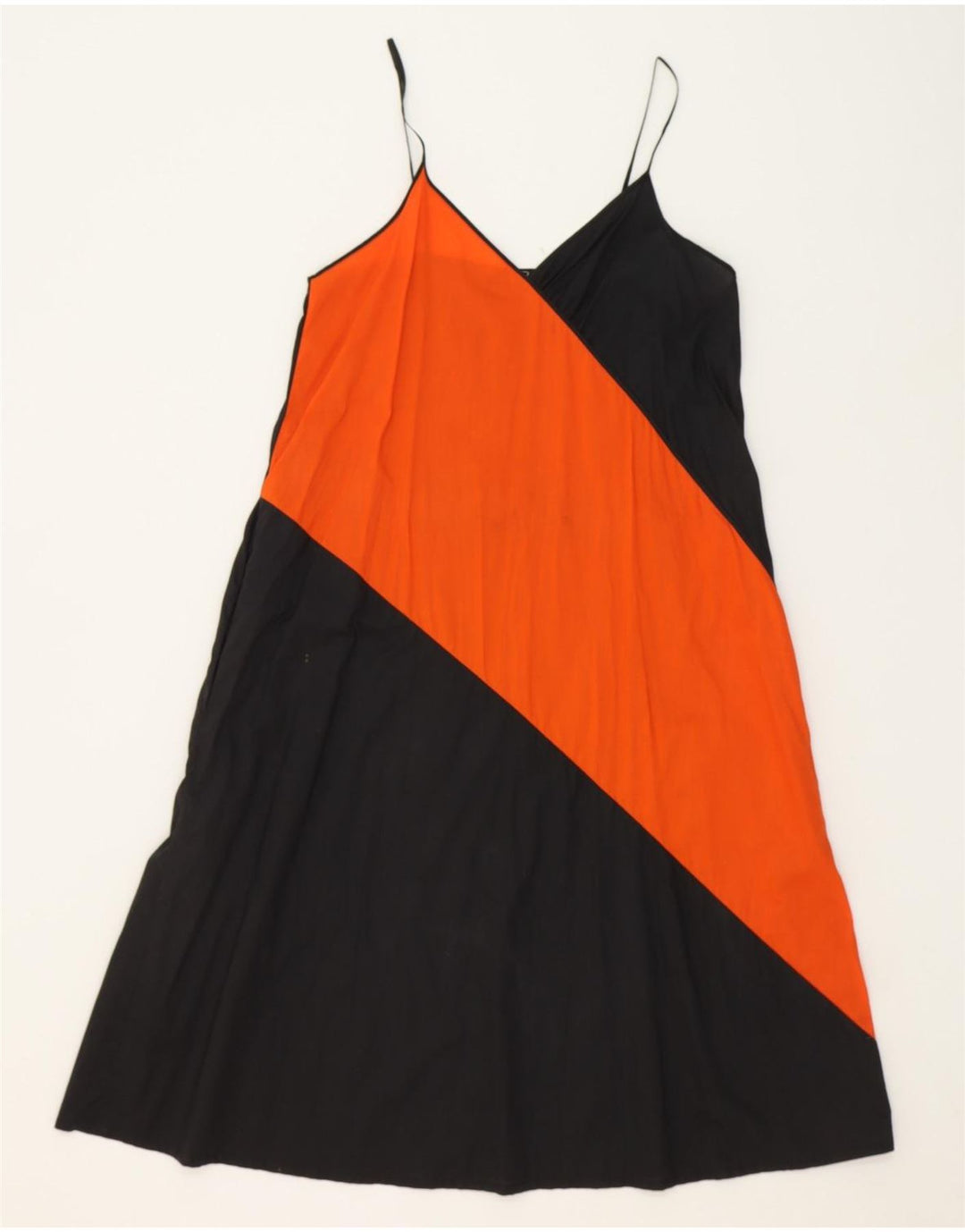 VOG Womens Slip Dress IT 42 Medium Black Colourblock Vintage VOG and Second-Hand VOG from Messina Hembry 