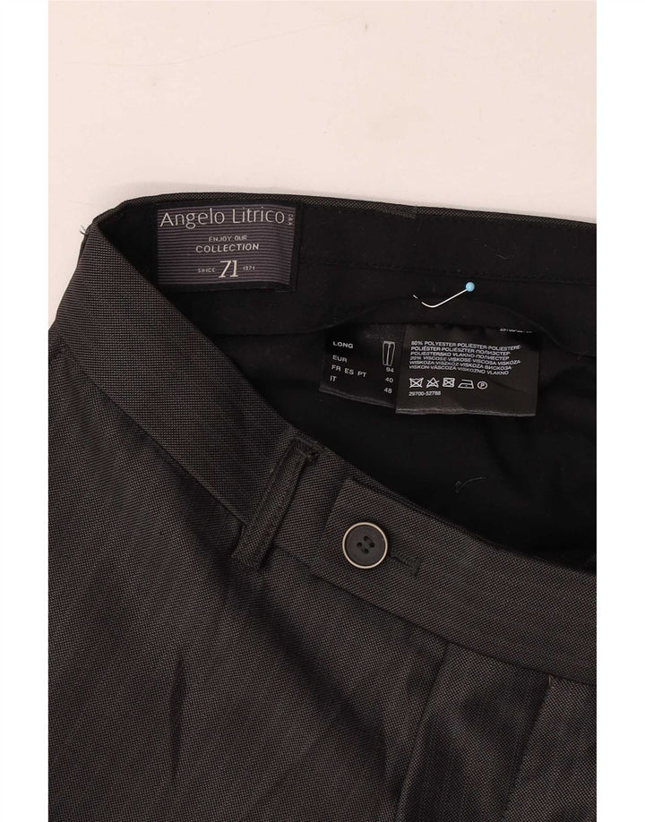Angelo Litrico Herren-Anzughose, gerade, Größe 48, Mittel W32 L33, Grau