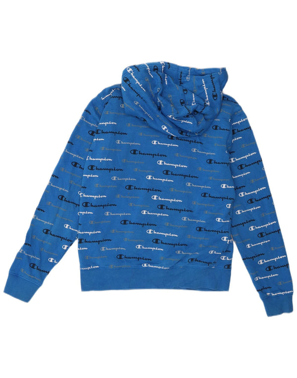 Champion Kapuzenpullover mit Grafik für Jungen, 13–14 Jahre, XL, blaue Baumwolle