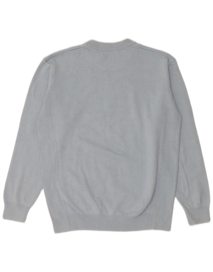 Zara Herren-Pullover mit Rundhalsausschnitt, Größe S, Blau