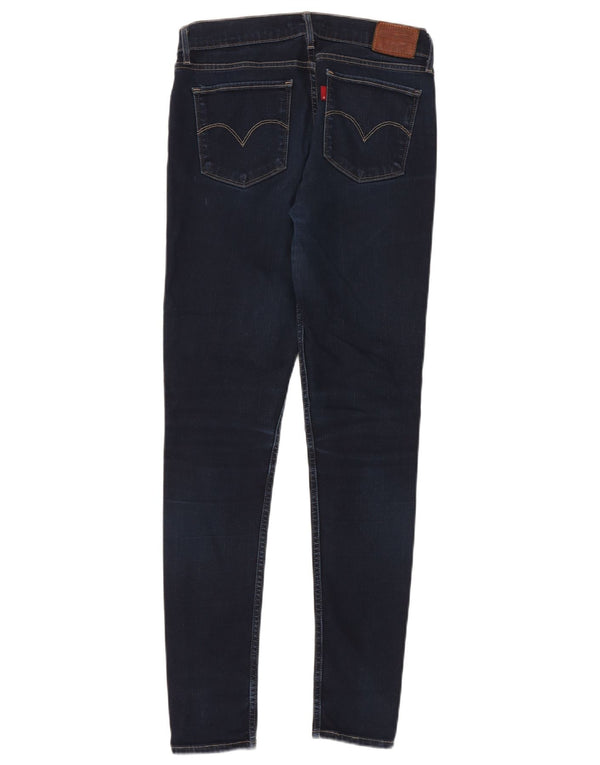 Levi's Damen 710 Super Skinny Jeans W29 L30 Marineblaue Baumwolle