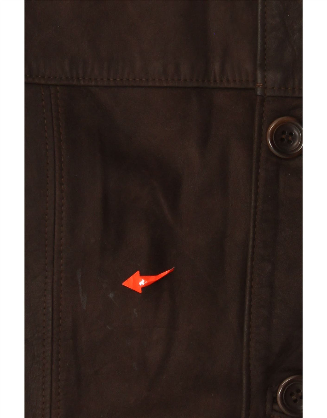 VINTAGE Herren Lederjacke IT 48 Mittelbraunes Leder