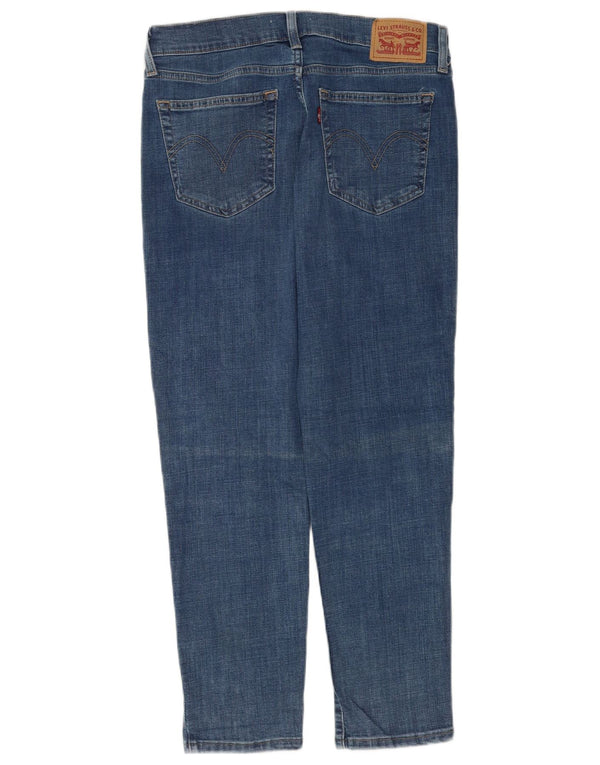 Levi's Damen Boyfriend-Cropped-Jeans W28 L26 Blaue Baumwolle