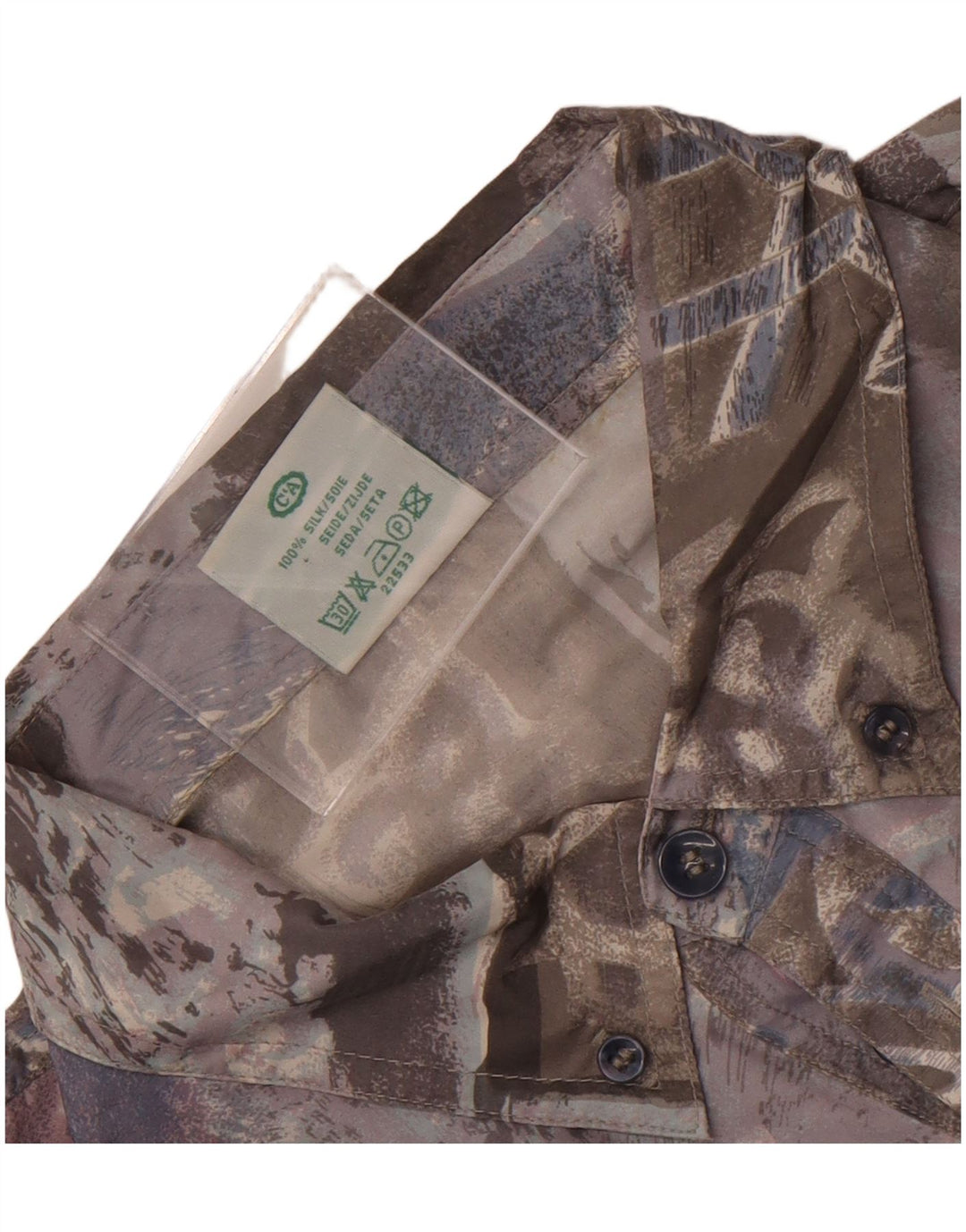 Canda Herren Kurzarm-Pulloverhemd IT 56/58 XL Mehrfarbiges Patchwork