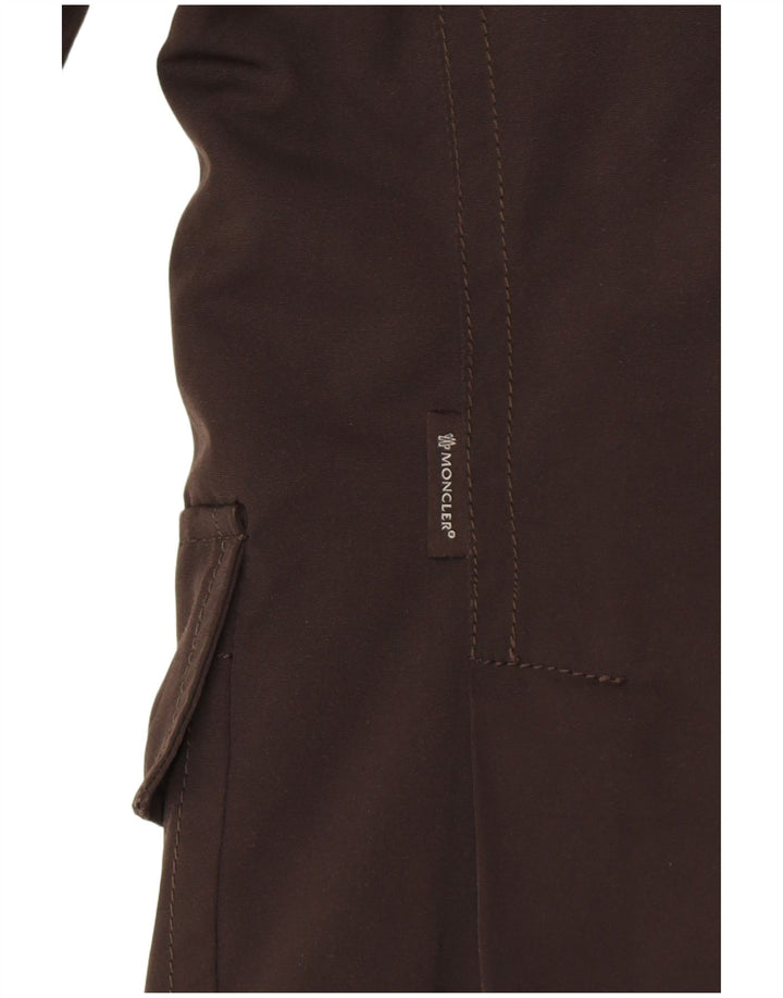 Moncler Herren gepolsterte Utility-Jacke 2XL, braunes Polyester