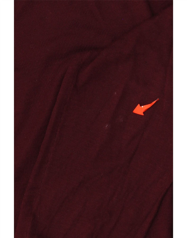 Zara Damen-Pullover mit U-Boot-Ausschnitt, UK 14, mittlere kastanienbraune Viskose
