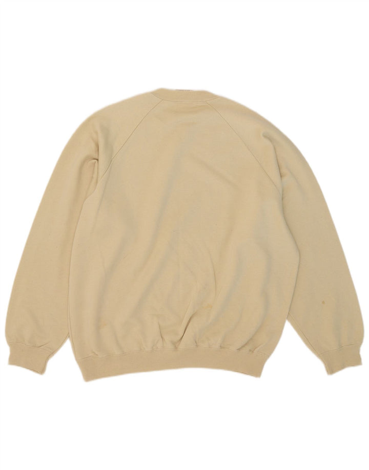 Parmalat Herren-Sweatshirt mit Grafik, groß, beige Baumwolle
