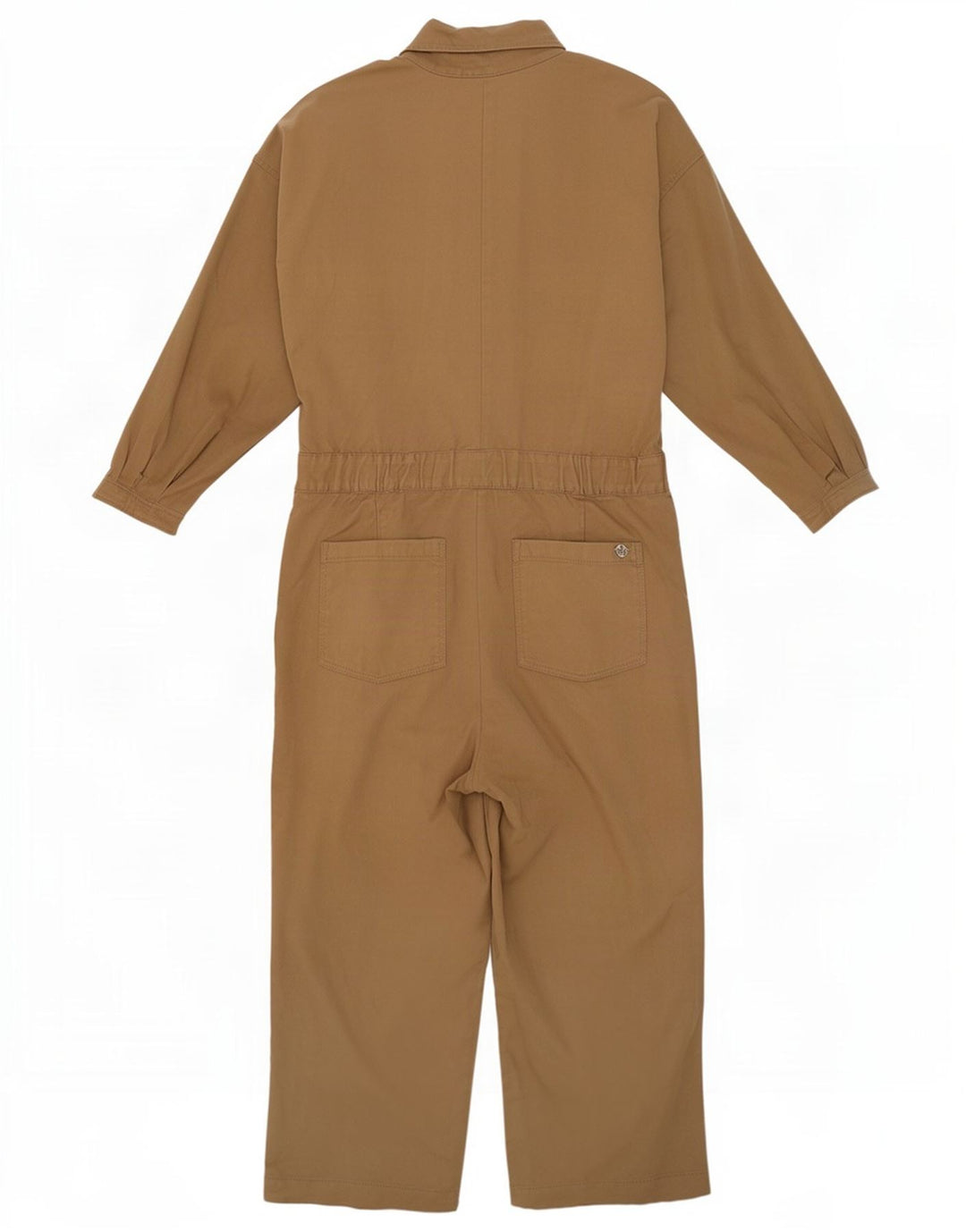 Massimo Dutti Damen Overall UK 12 Mittelbeige Baumwolle