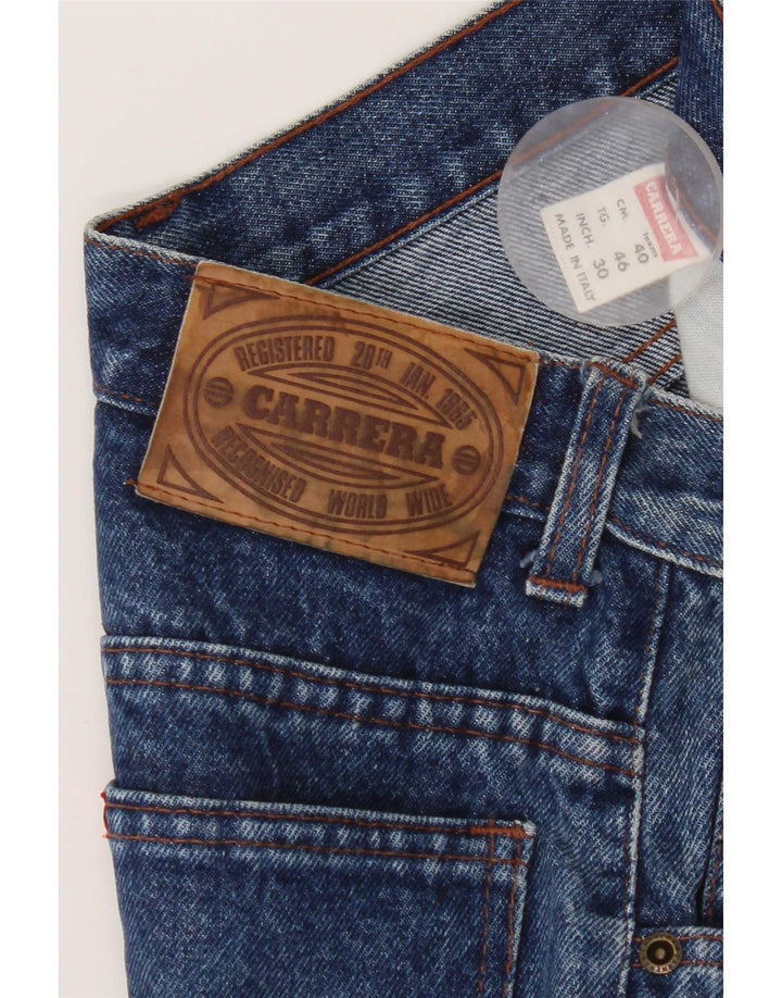 Carrera Damen-Cropped-Jeans W30 L25 Blaue Baumwolle
