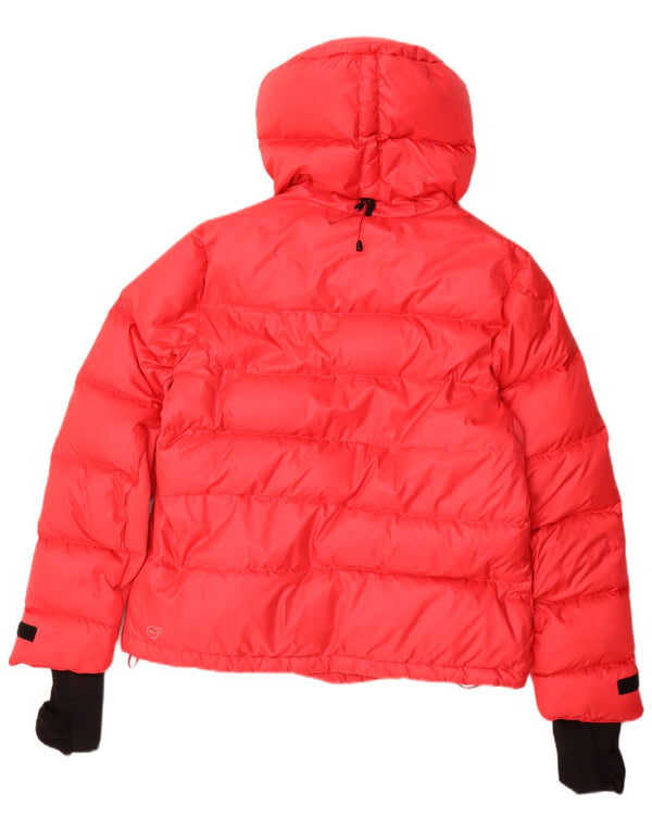 Puma Damen-Kapuzenjacke, gepolstert, UK 16, Größe L, Rot, Polyester
