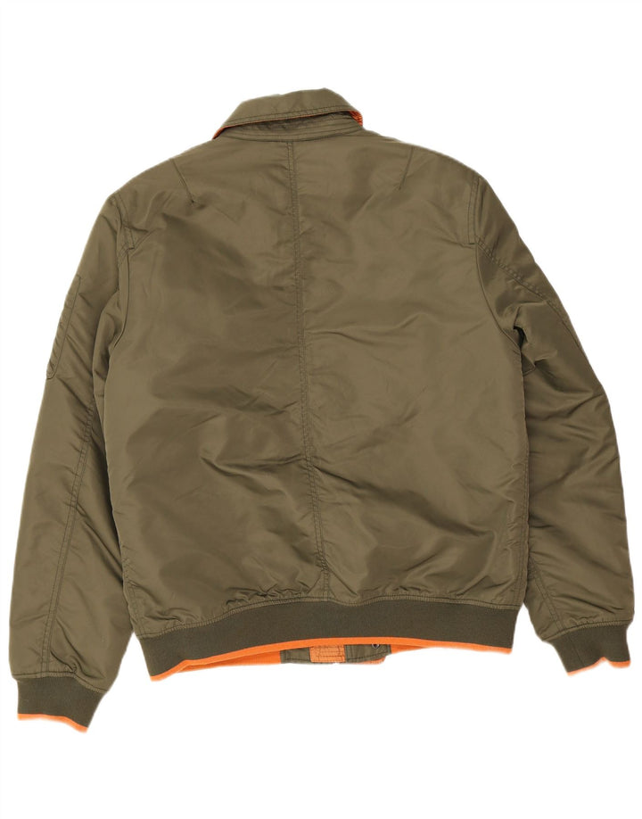 Aeronautica Militare Herren Bomberjacke IT 50 Medium Khaki Nylon