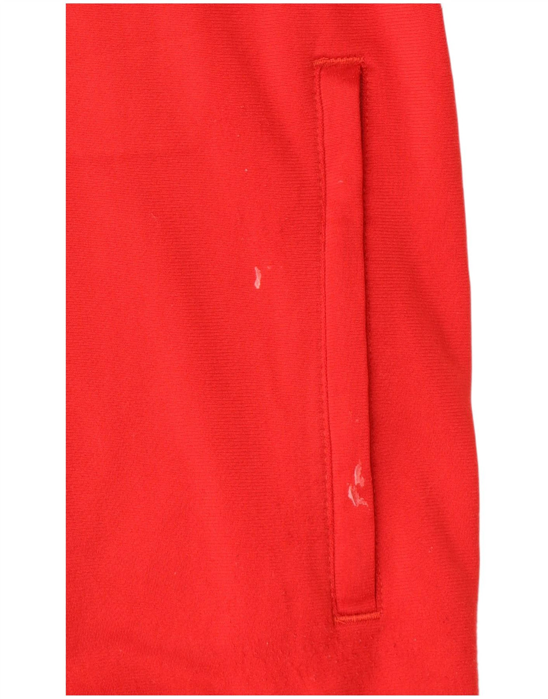 ADIDAS Jungen-Trainingsanzug, Oberteil, Jacke, 13–14 Jahre, rotes Farbblock-Polyester