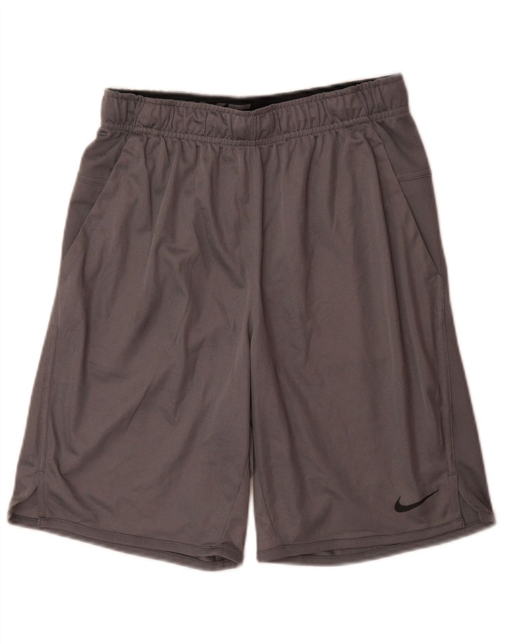Nike Herren Dri Fit Sportshorts, Größe S, Grau, Polyester