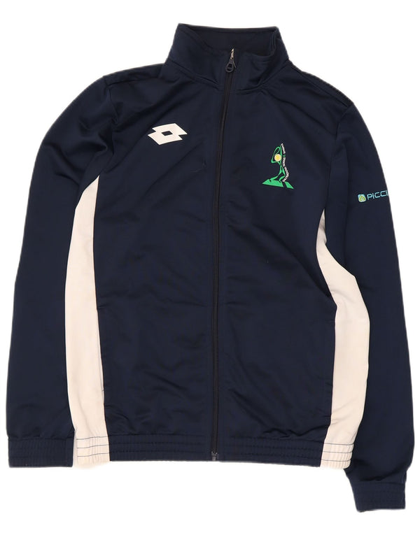 Lotto Jungen-Trainingsanzug-Top-Jacke, 15–16 Jahre, XL, Marineblau, Farbblock