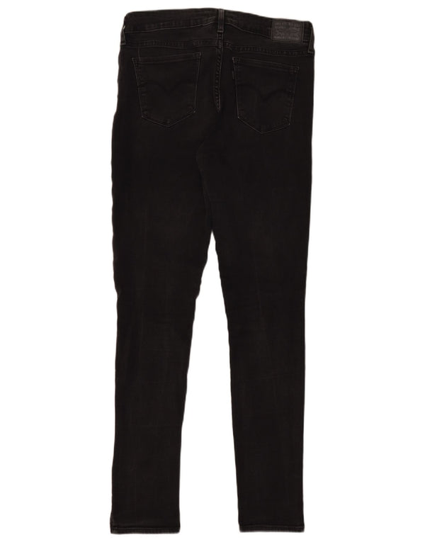 Levi's Damen 711 Skinny Jeans W30 L32 Schwarze Baumwolle