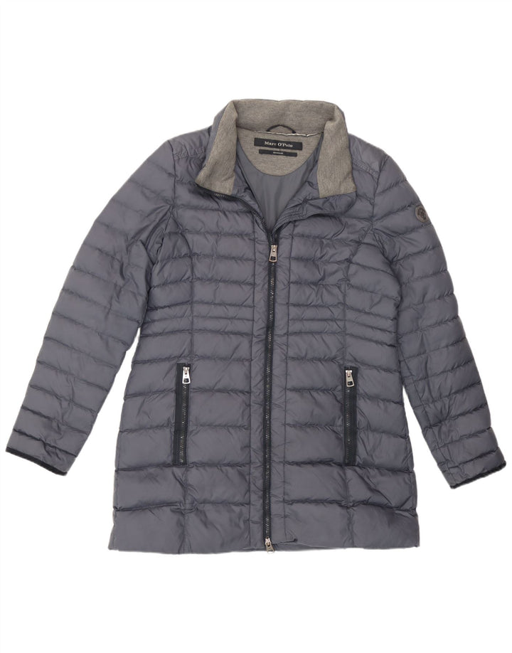 Marc O'Polo Damen Wattierter Mantel IT 42 Mittelgraues Polyamid