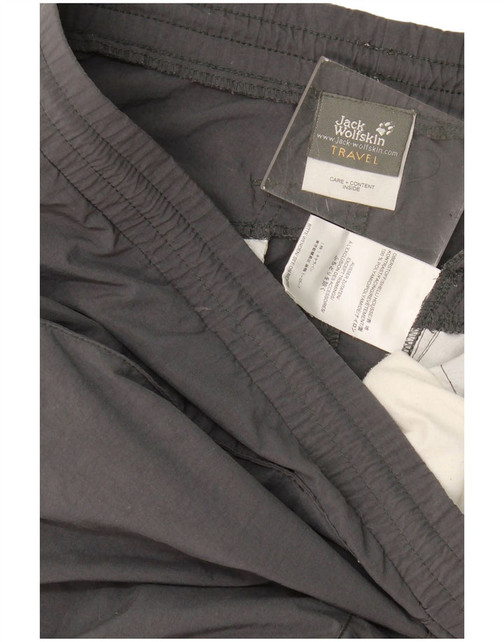 Jack Wolfskin Capri-Trainingshose für Damen, UK 14, Mittelgrau, Farbblock