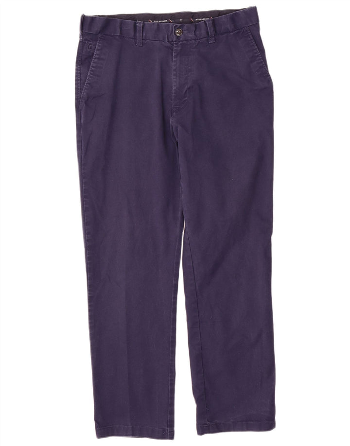 Marks & Spencer Herren Blue Harbor Regular Chinohose W34 L29 Marineblau