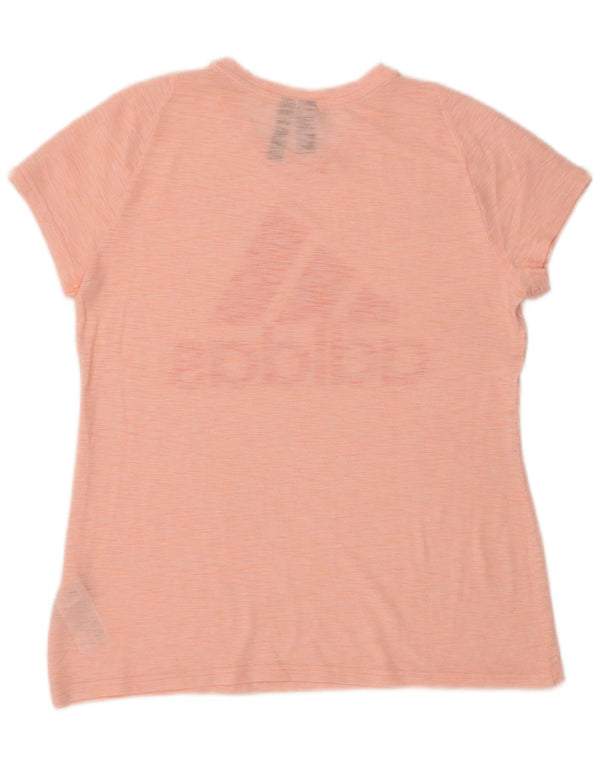 ADIDAS Damen Grafik T-Shirt Top UK 16/18 Large Rosa Polyester