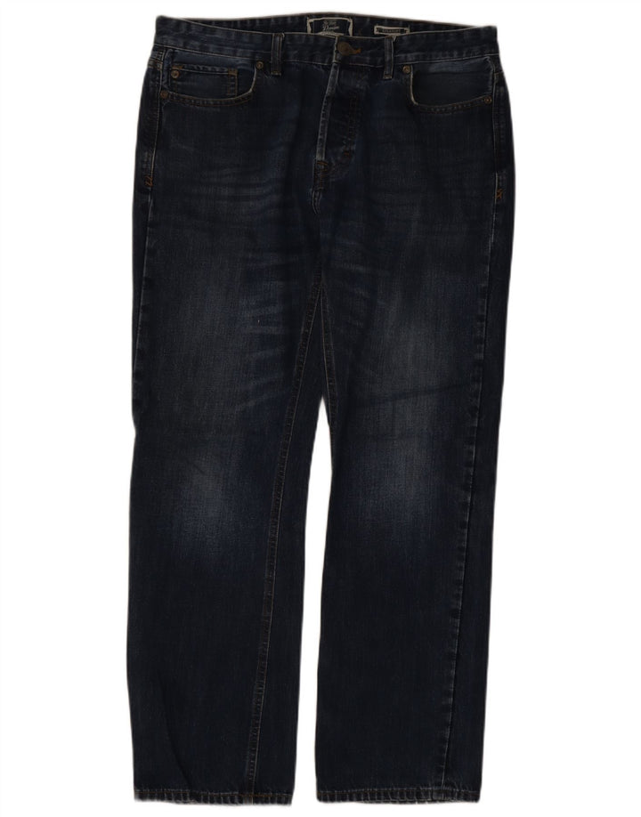Fat Face Herren Straight Jeans 34 L30 Marineblau