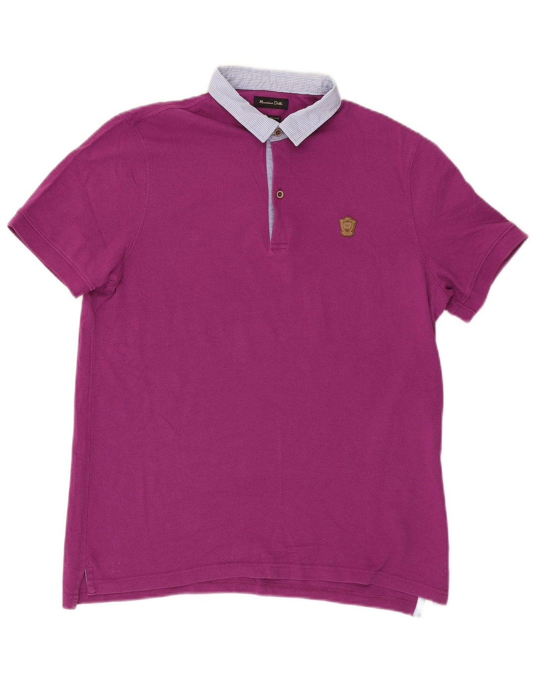Massimo Dutti Herren Rugby-Poloshirt XL Lila